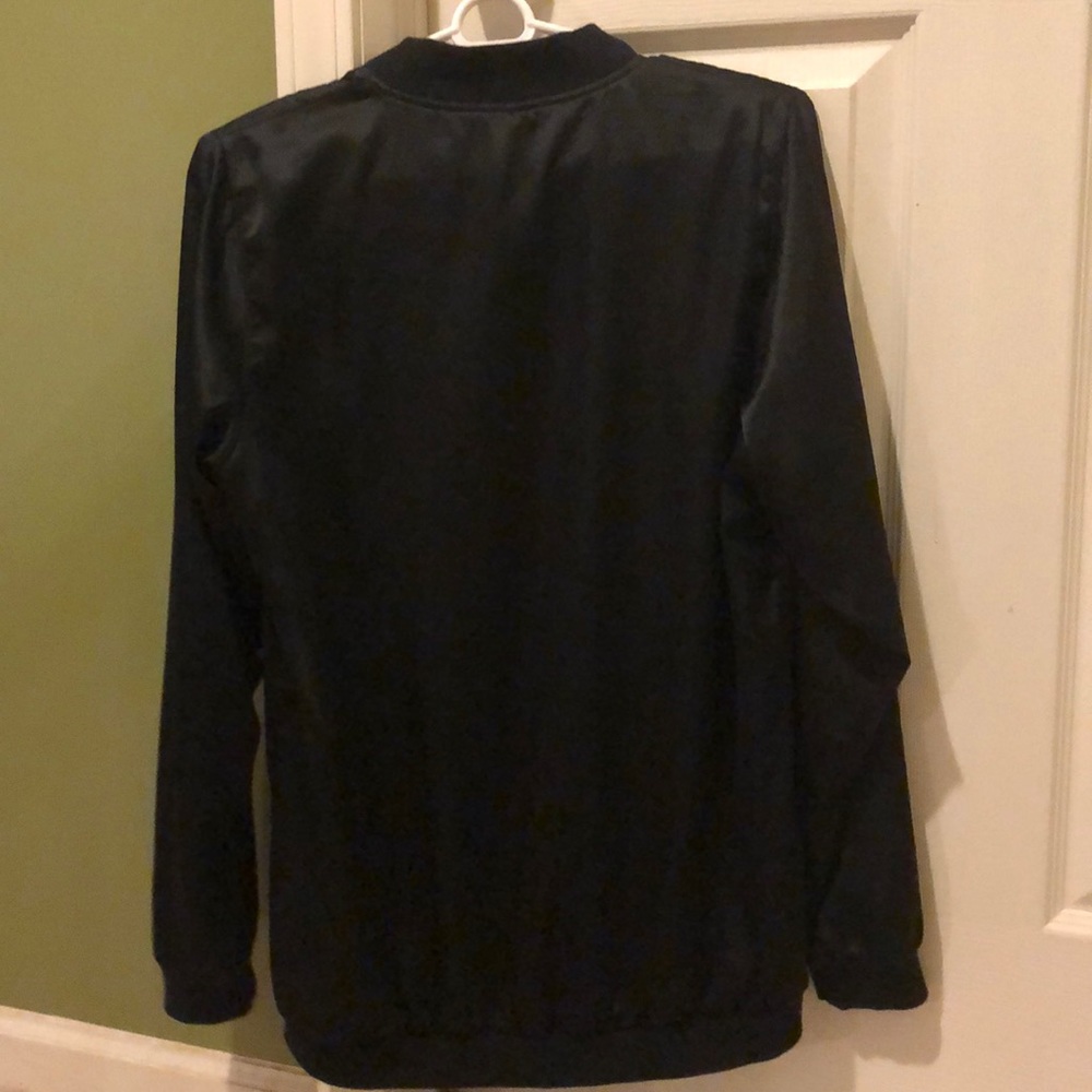 Flower black bomber jacket - Picture 3 of 3